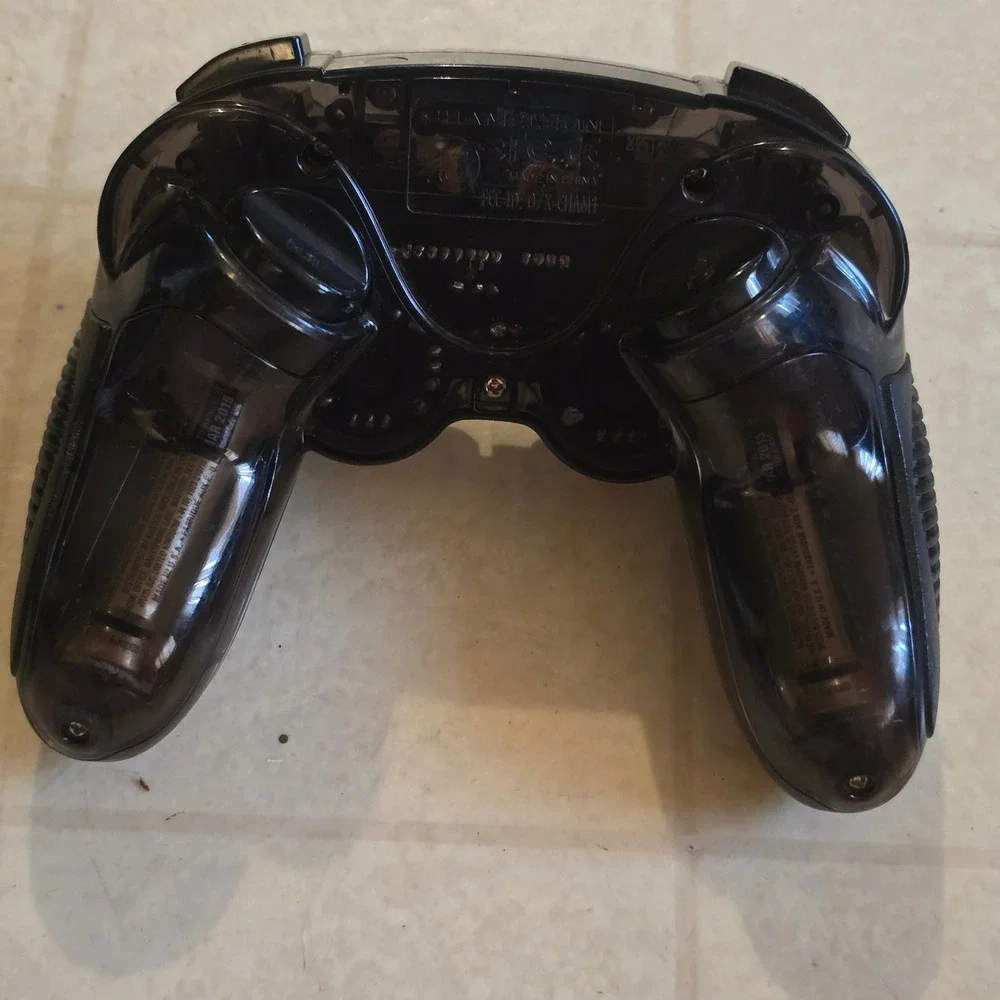 Chameleon PS2 Wireless Controller Set For Parts Black Clear Gamepad 2pk
